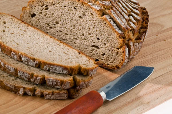 Chleb kromki ciemnego chleba — Zdjęcie stockowe
