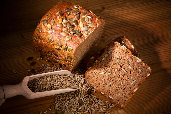 Pumpkin seed bread — Stock Photo, Image