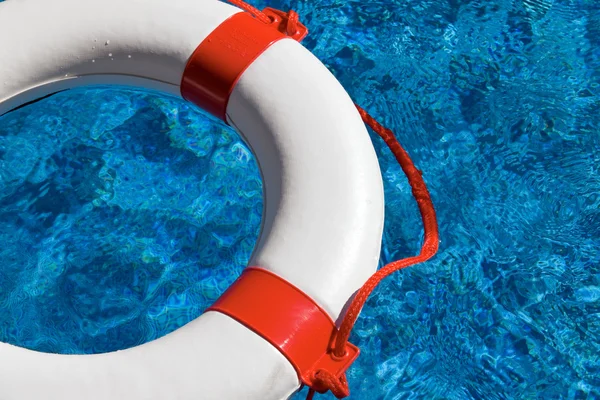 Rescue tires in the pool — Stock Photo, Image
