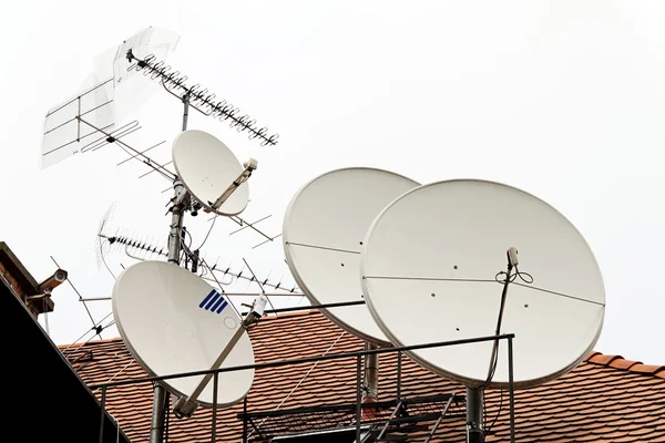 Tv için uydu anten — Stok fotoğraf