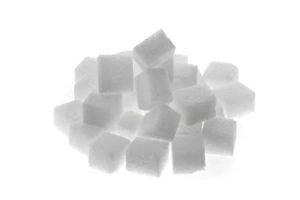 Muitos pedaços de açúcar para um doce — Fotografia de Stock