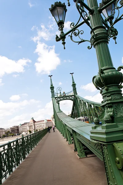 Budapest, hungary, freedom bridge — Stock Photo, Image