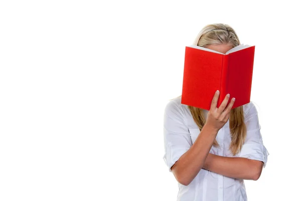 Woman reading a book — Stock Photo, Image