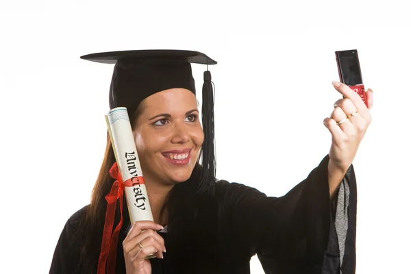 Young woman with a doctorate — Stock Photo, Image