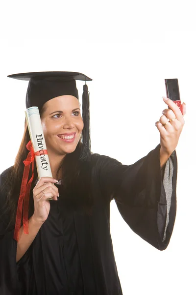 Young woman with a doctorate — Stock Photo, Image