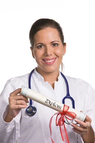 Médecin avec stéthoscope — Photo