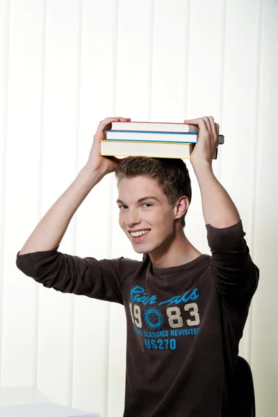 Mladý student naučit — Stock fotografie