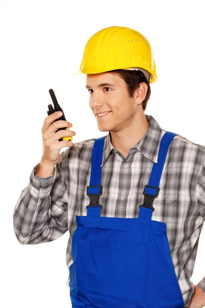 Junge Handwerker - Klempner - Bauarbeiter — Stockfoto