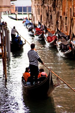 Italy, venice, gondola clipart