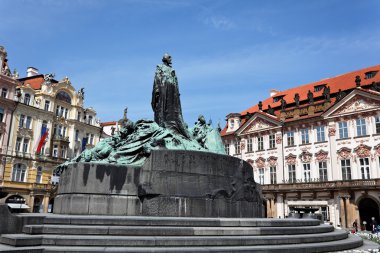 Prague, old town square, clipart