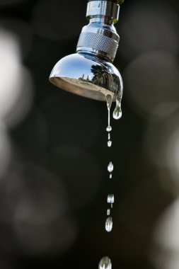 Water drops of a shower outdoors clipart