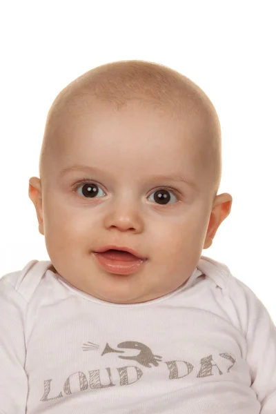Gezicht van een verbaasd baby 's — Stockfoto