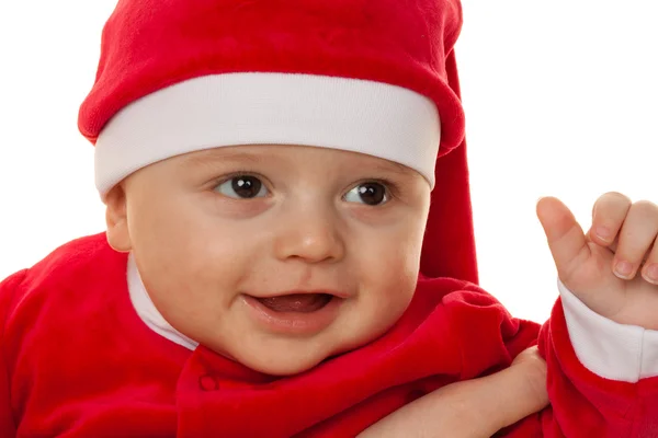 산타 클로스 처럼 작은 아기 — 스톡 사진