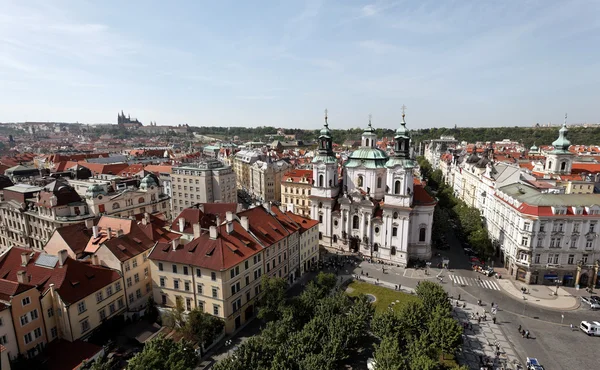 Prag, eski şehir Meydanı, cityscape — Stok fotoğraf