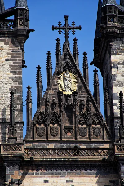 Prag, eski şehir Meydanı, tyn Kilisesi — Stok fotoğraf