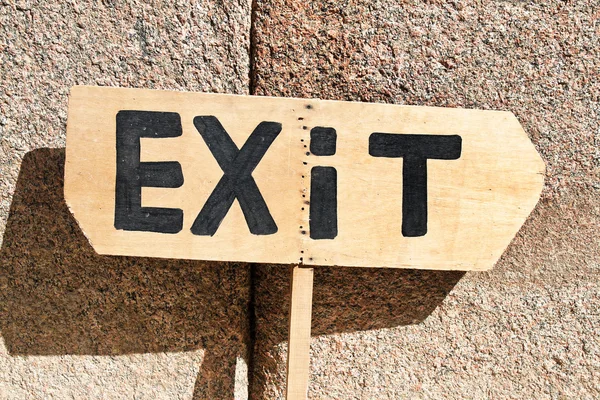 Exit sign — Stock Photo, Image