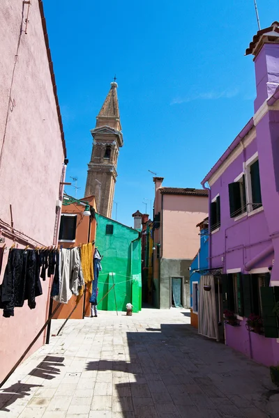 Itálie, Benátky. ostrov burano — Stock fotografie