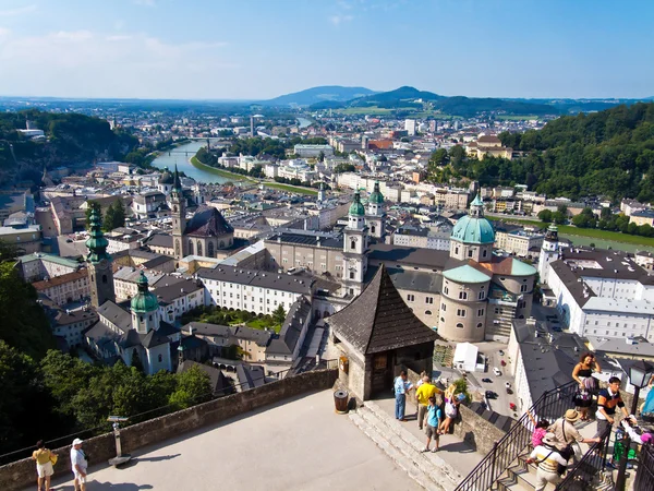 Rakousko, salzburg, panoráma — Stock fotografie