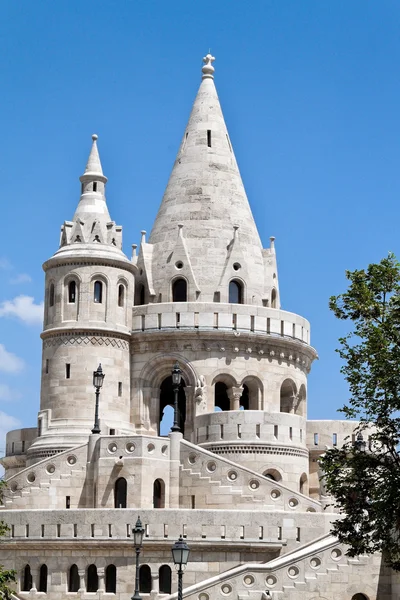 Ungheria, budapest, bastione dei pescatori. paesaggio urbano — Foto Stock