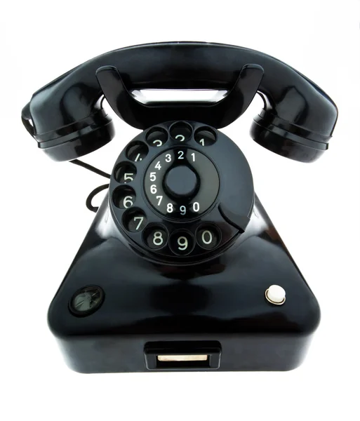 Telefone retro antigo e antigo. Telefone fixo — Fotografia de Stock