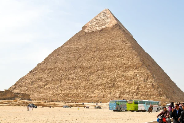 Aegypteb, Gíza, druhý pyramida — Stock fotografie