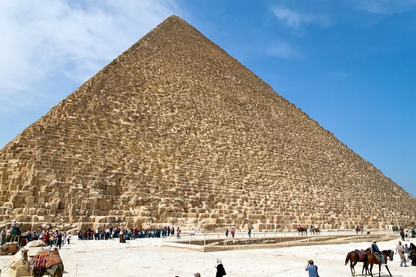 Egipt, giza, Piramida Cheopsa — Zdjęcie stockowe
