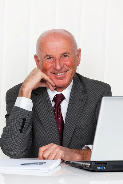 Framgångsrika äldre företagare i office — Stockfoto