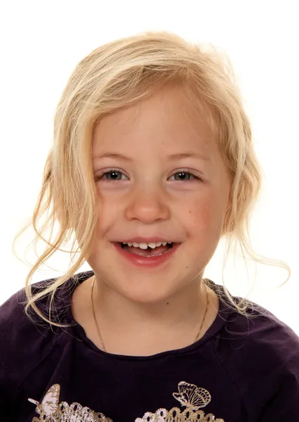 Portret van een meisje. het hoofd van kind. — Stockfoto