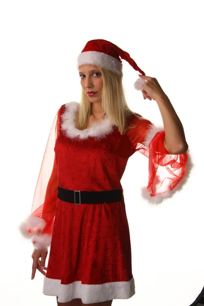 Seksi Noel Baba kadın — Stok fotoğraf
