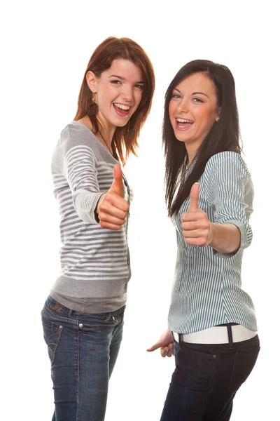 Successful girlfriends Royalty Free Stock Images