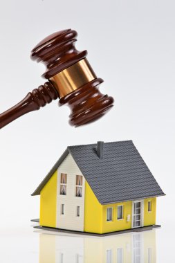 Symbol of property crisis in houses clipart