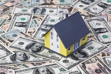 House on dollar bills clipart