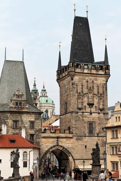 Praga, na ponte Charles — Fotografia de Stock