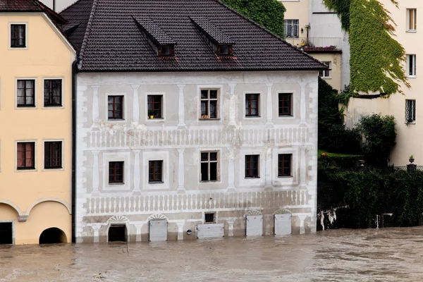 높은 물과 슈, 오스트리아 홍수 — 스톡 사진