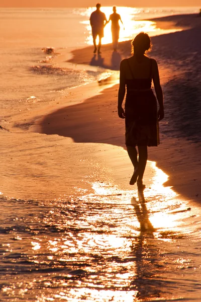 Západ slunce na pláži sen — Stock fotografie