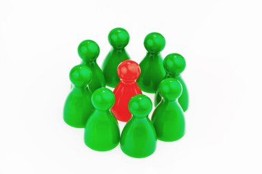 Individuality within the team. be different. clipart