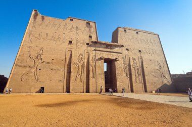 Egypt, edfu, horus temple clipart