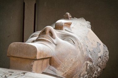 Egypt, memphis, statue of ramses ii clipart