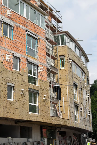 Shell insulation in new residential building — Stock Photo, Image