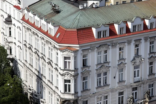 Prague, beautifully renovated houses — Stock Photo, Image