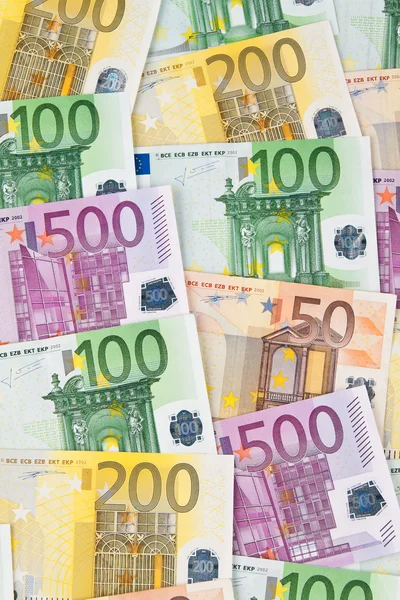 많은 유로 지폐 — 스톡 사진