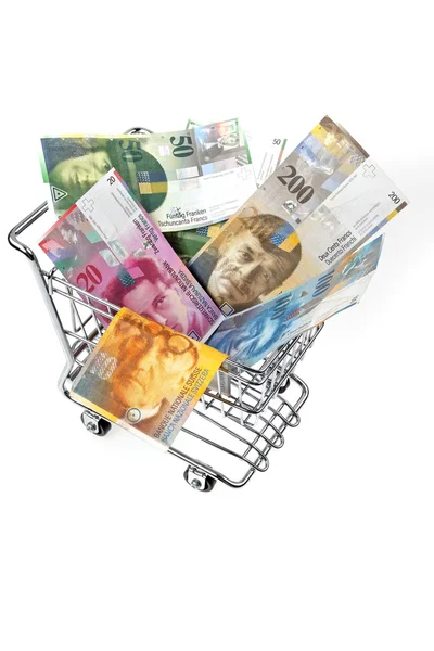 Zwitserse franc bill — Stockfoto