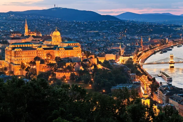 Maďarsko, Budapešť, panoráma — Stock fotografie