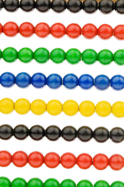 Abacus med mångfärgade pärlor — Stockfoto