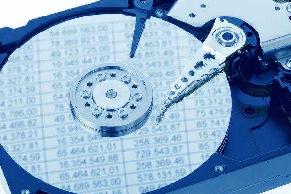 Um disco rígido de computador. contabilidade — Fotografia de Stock