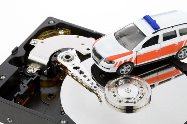 Veri kurtarma sabit disk bilgisayarın — Stok fotoğraf