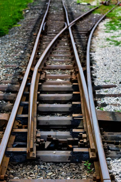 Estrada ferroviária . — Fotografia de Stock
