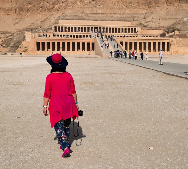 Egipt, Teby Zachodnie, świątyni Hatszepsut — Zdjęcie stockowe