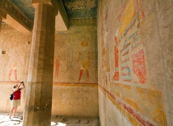 Egipt, Teby Zachodnie, świątyni Hatszepsut — Zdjęcie stockowe