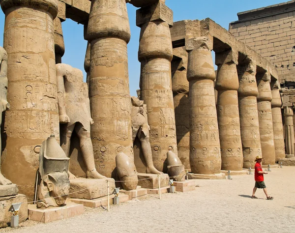 Египет, luxor amun temple of luxor . — стоковое фото